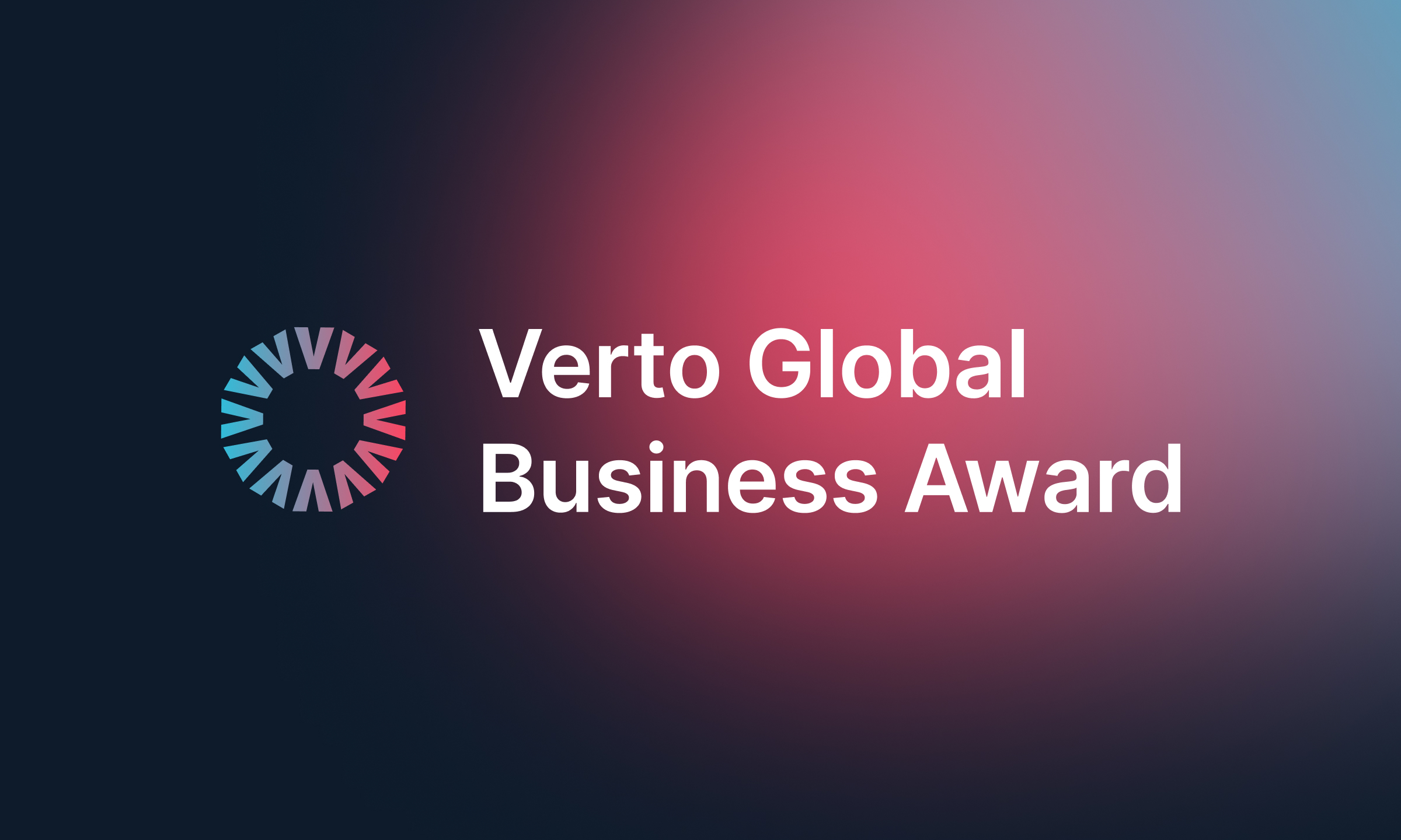 Verto award news story