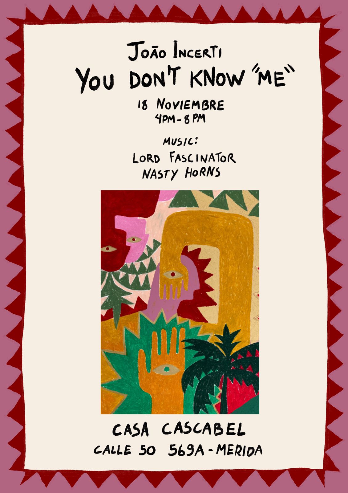 An exhibition of Joāo Incerti feat. music by Lord Fascinator and Nasty Horns