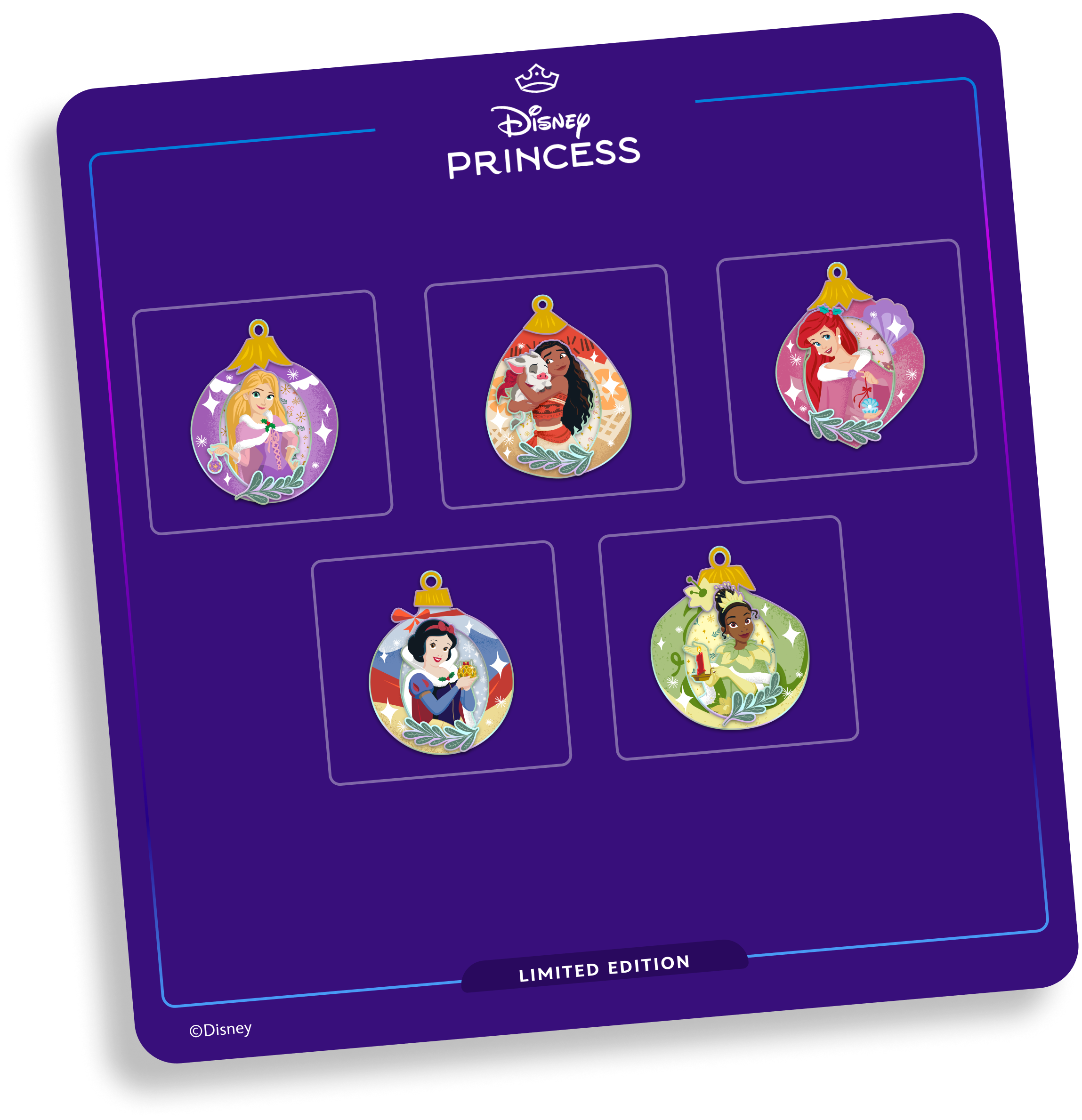 Disney Princess Holiday Set Card