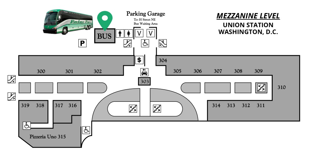 DC Union Station Map