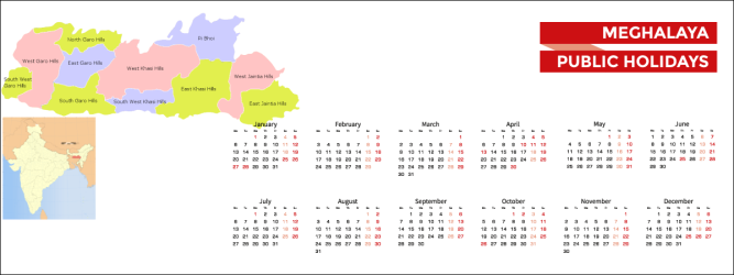 Meghalaya Public Holidays