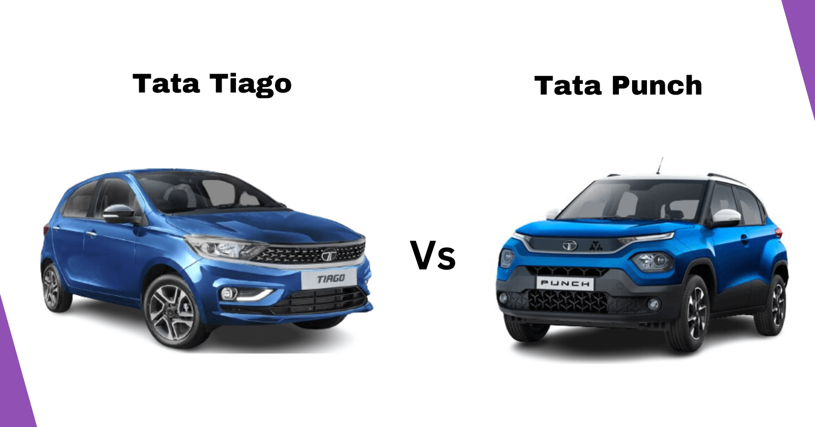 Tata Tiago vs Tata Punch