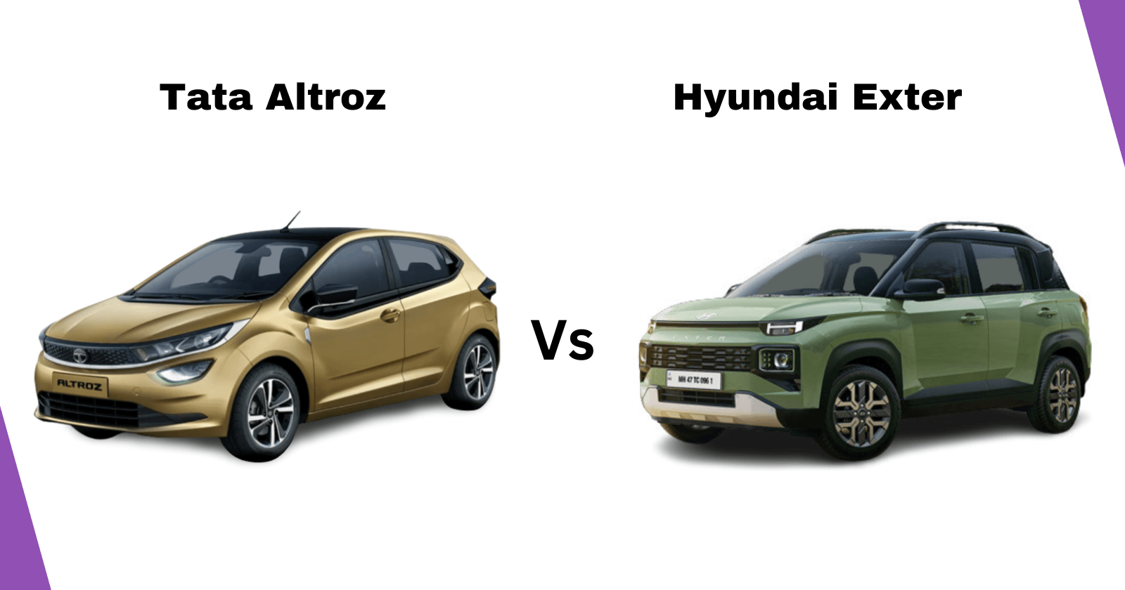 Tata Altroz vs Hyundai Exter