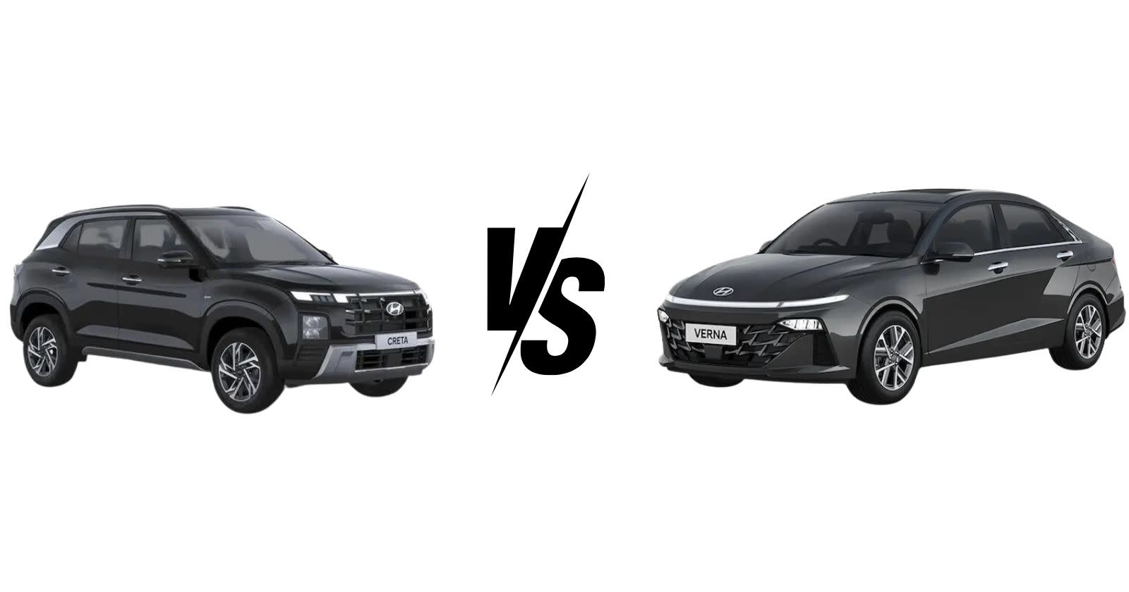 Hyundai Verna vs Hyundai Creta