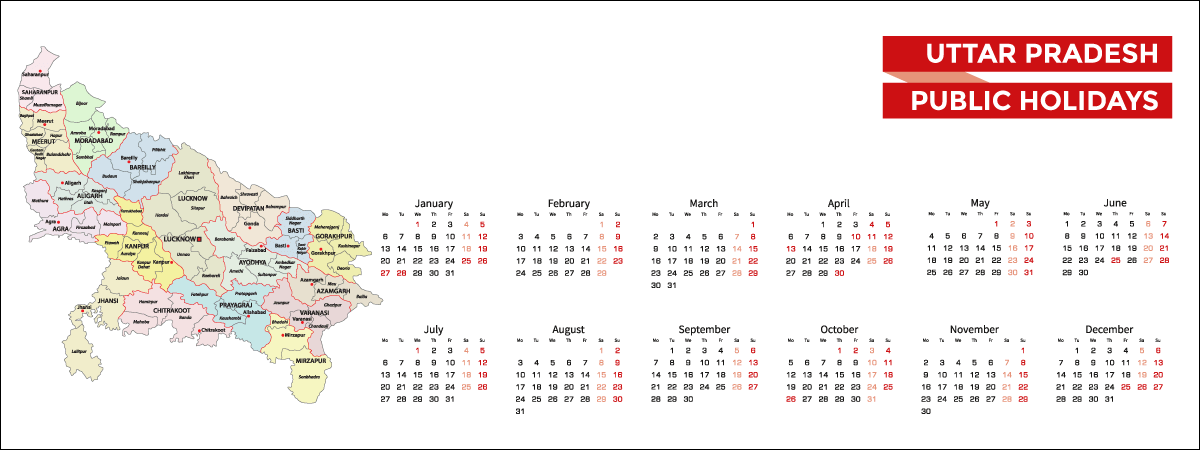 Uttar Pradesh Public Holiday List 2022