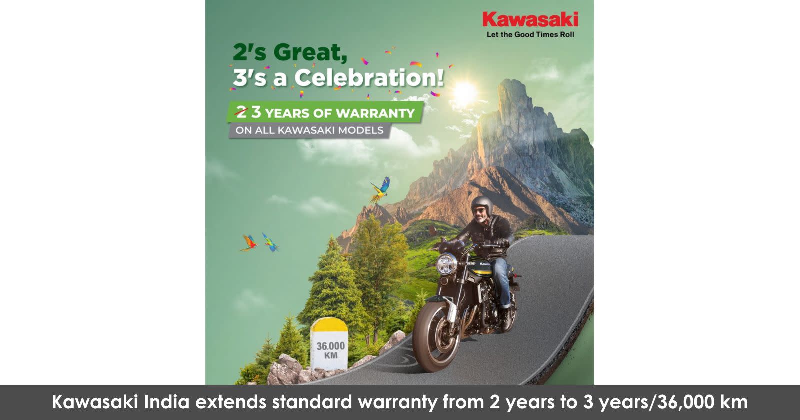 Kawasaki India Extends Warranty To 3 Years On All Road-Legal Models