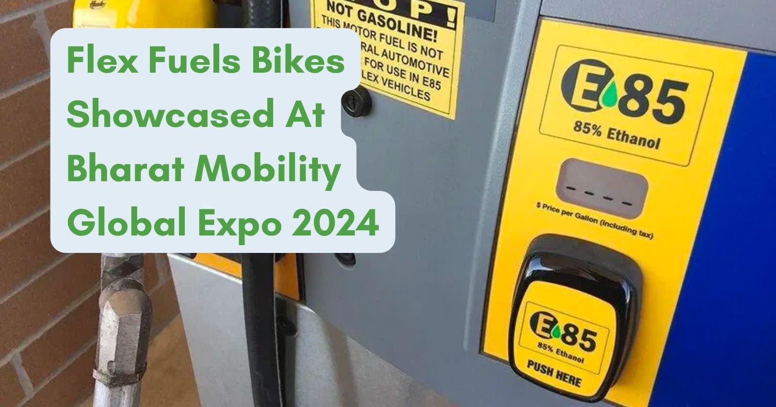 Flex Fuels Bikes Showcased At Bharat Mobility Global Expo 2024