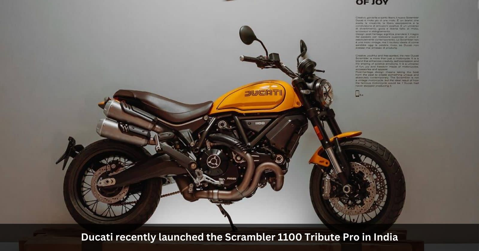 Ducati Scrambler 1100 Tribute Pro