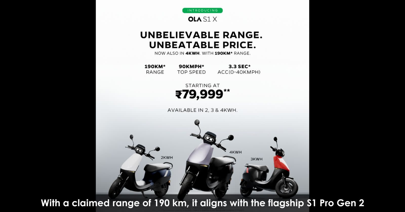 Ola S1 X With Largest Battery Launched At ₹ 1.10 Lakh