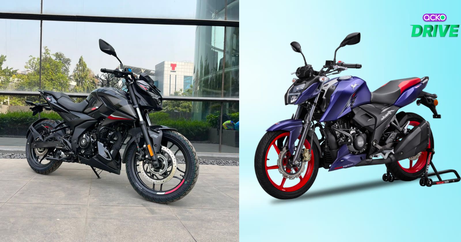 Bajaj N160 vs TVS Apache RTR 160 4V: Specs comparison