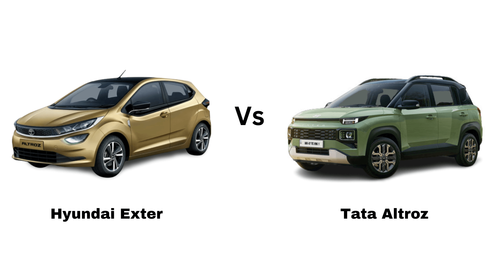 Hyundai Exter vs Tata Altroz
