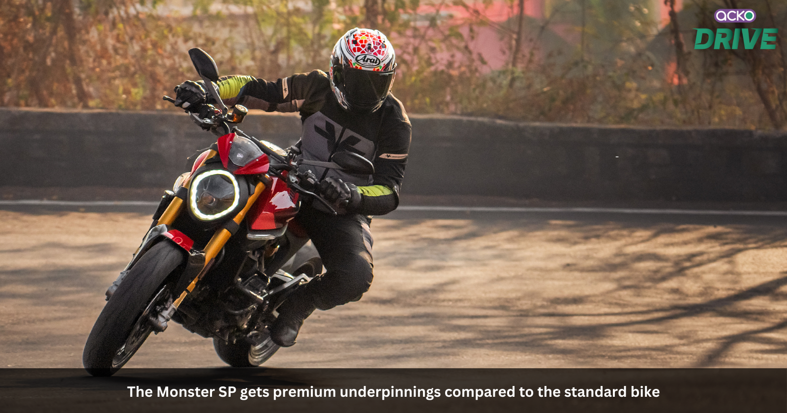 The Monster SP gets premium underpinnings compared to the standard bike