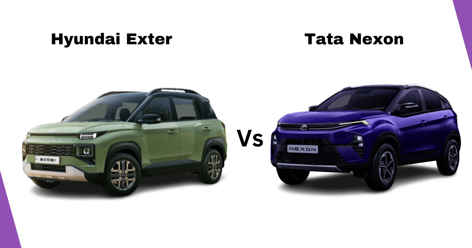 Hyundai Exter vs Tata Nexon