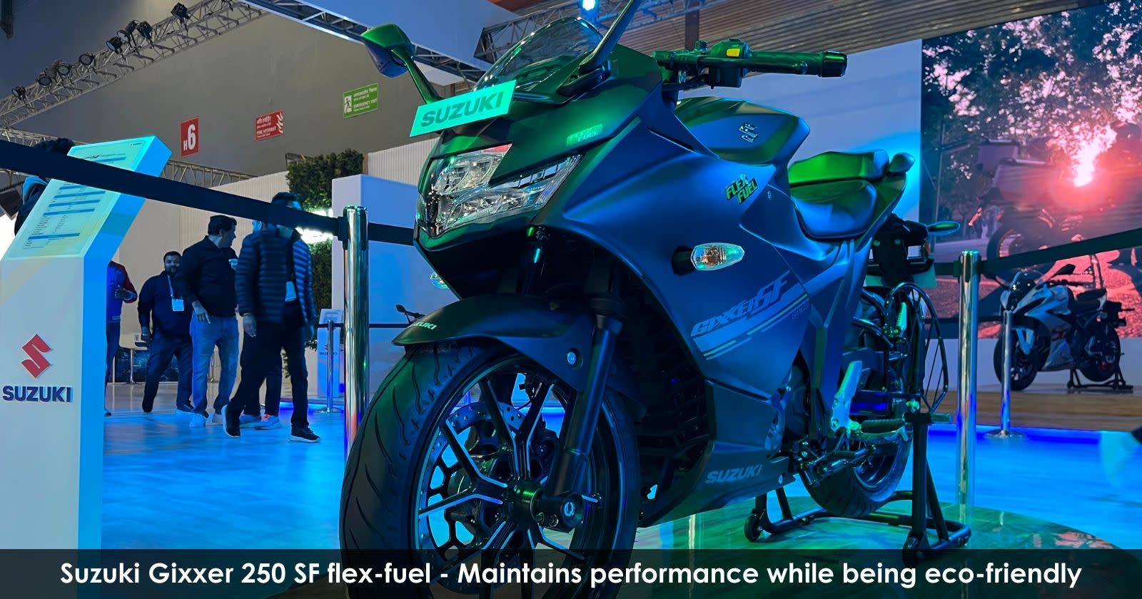 Flex Fuels Bikes Showcased At Bharat Mobility Global Expo 2024