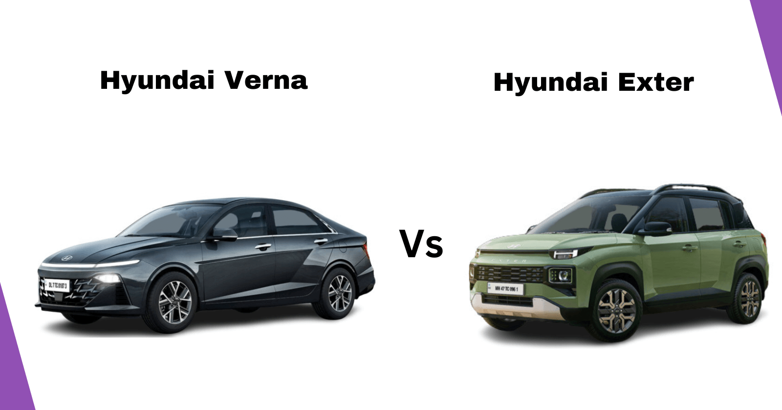 Hyundai Verna vs Hyundai Exter