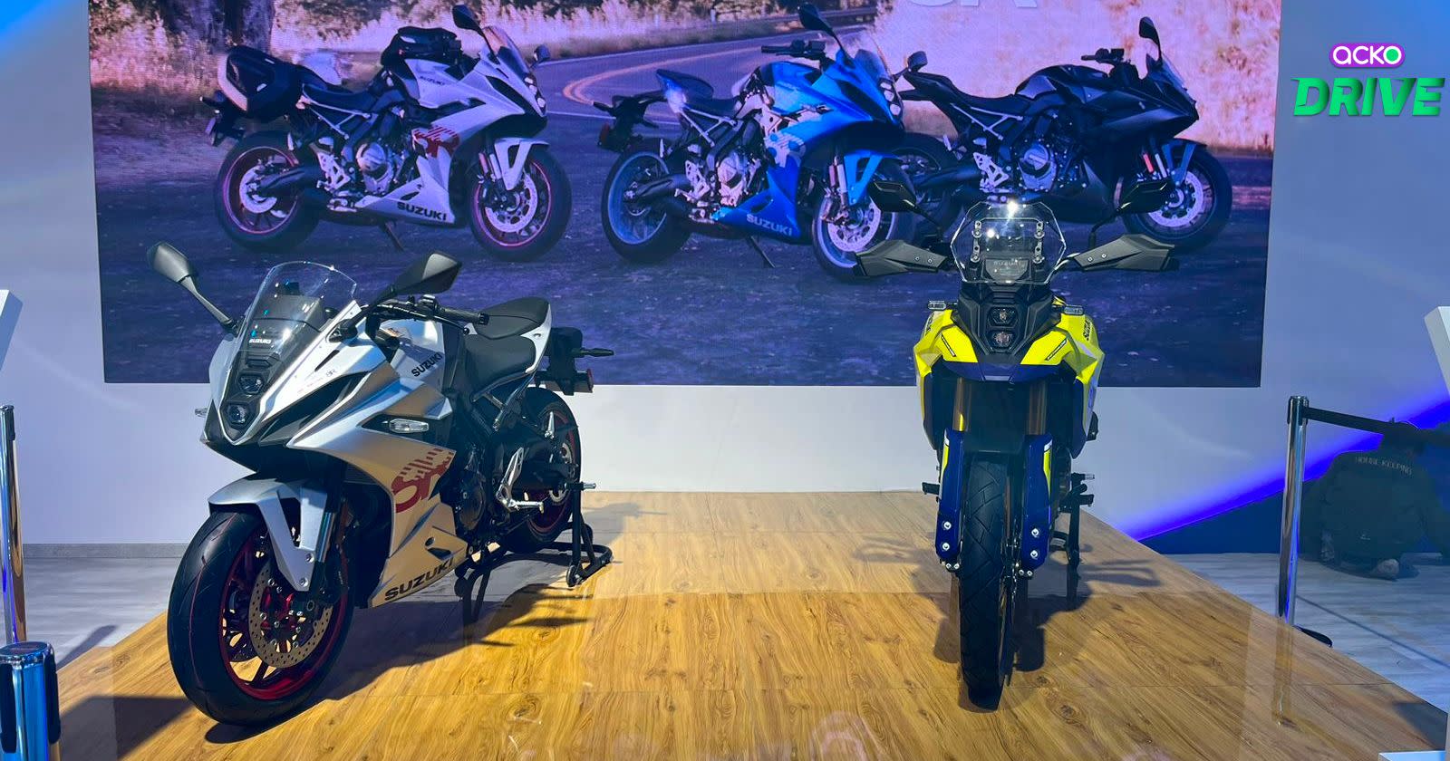 Suzuki GSX8R and VStrom 800DE Officially Showcased At Bharat Mobility