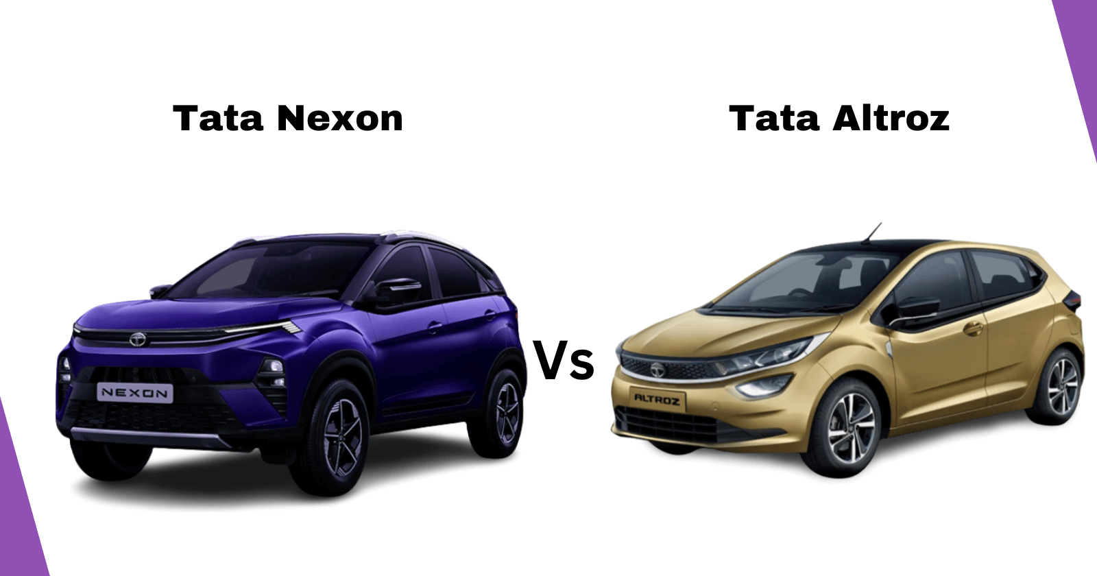 Tata Nexon vs Tata Altroz 