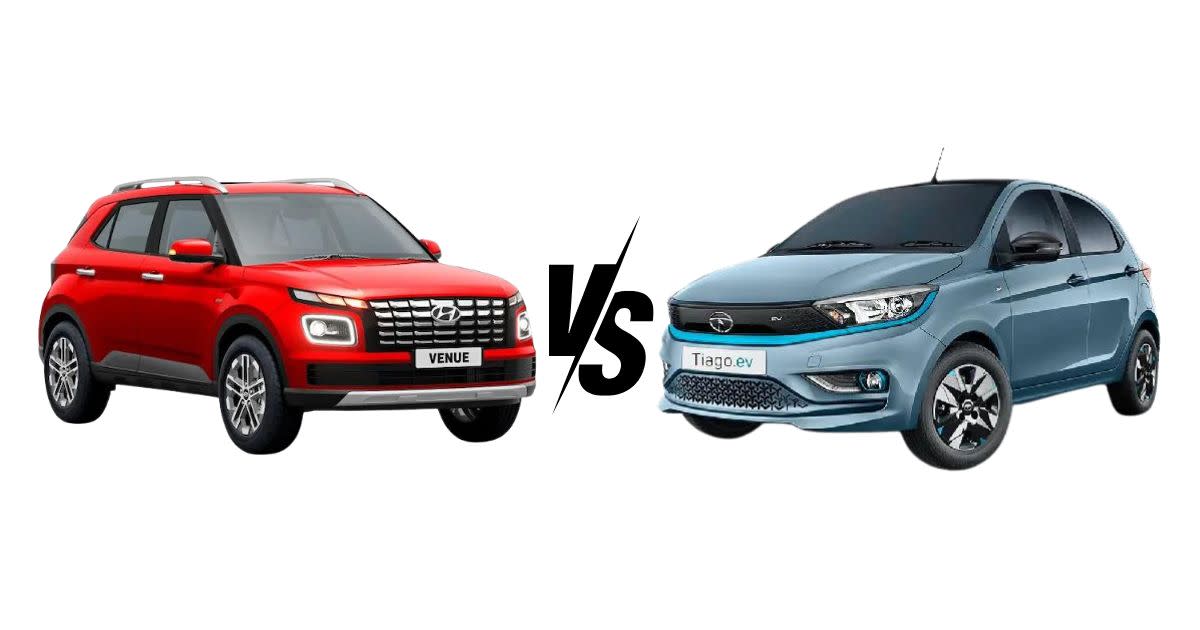 Hyundai Venue vs Tata Tiago EV