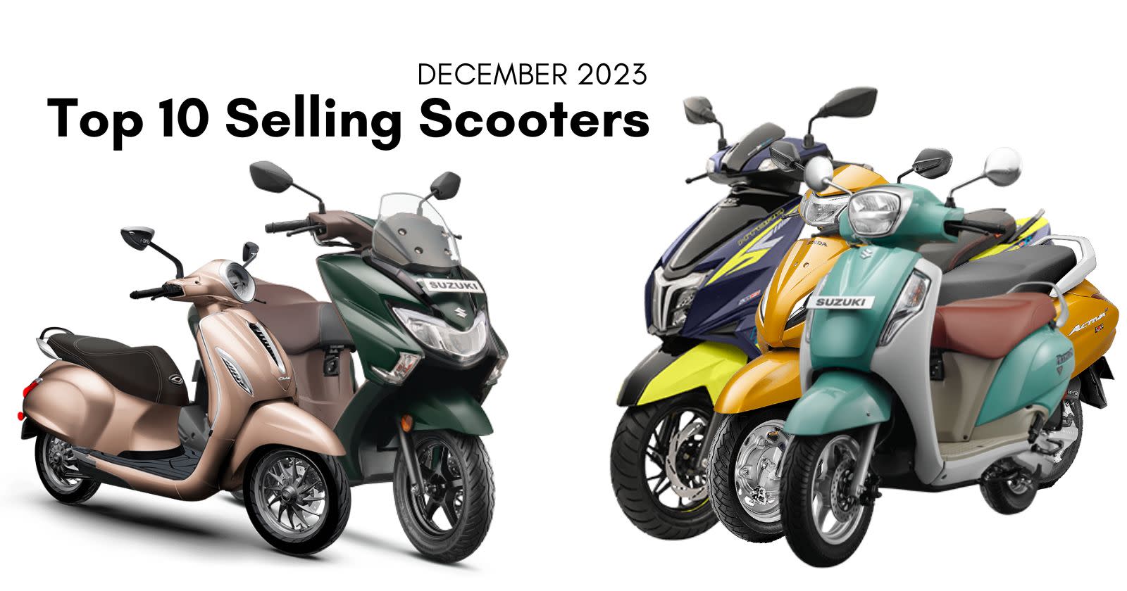 Top 10 Selling Scooters in December 2023