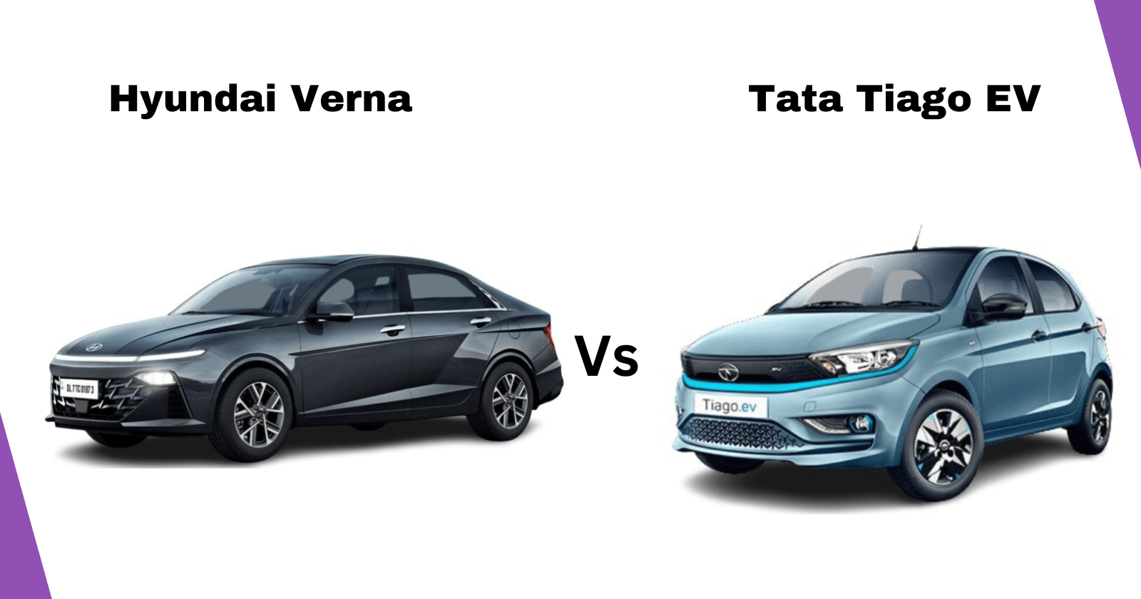 Hyundai Verna vs Tata Tiago EV 