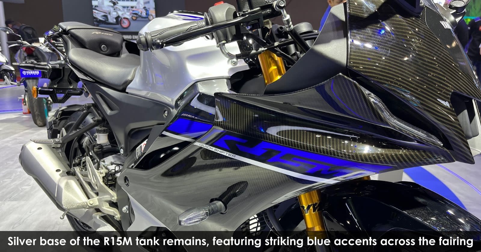 Yamaha R15M Carbon Edition Unveiled At Bharat Mobility Global Expo 2024