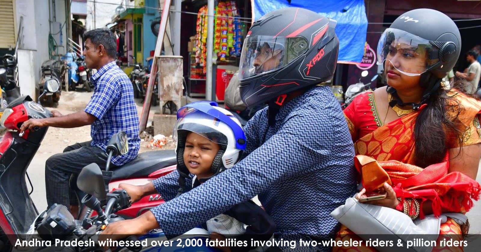 85 Riders In Vizag Wear Helmets A Helmet on Every Head or Just