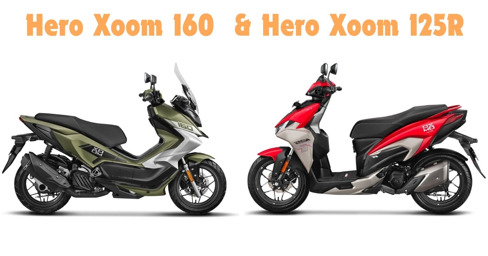 Hero Xoom 160 and Hero Xoom 125R