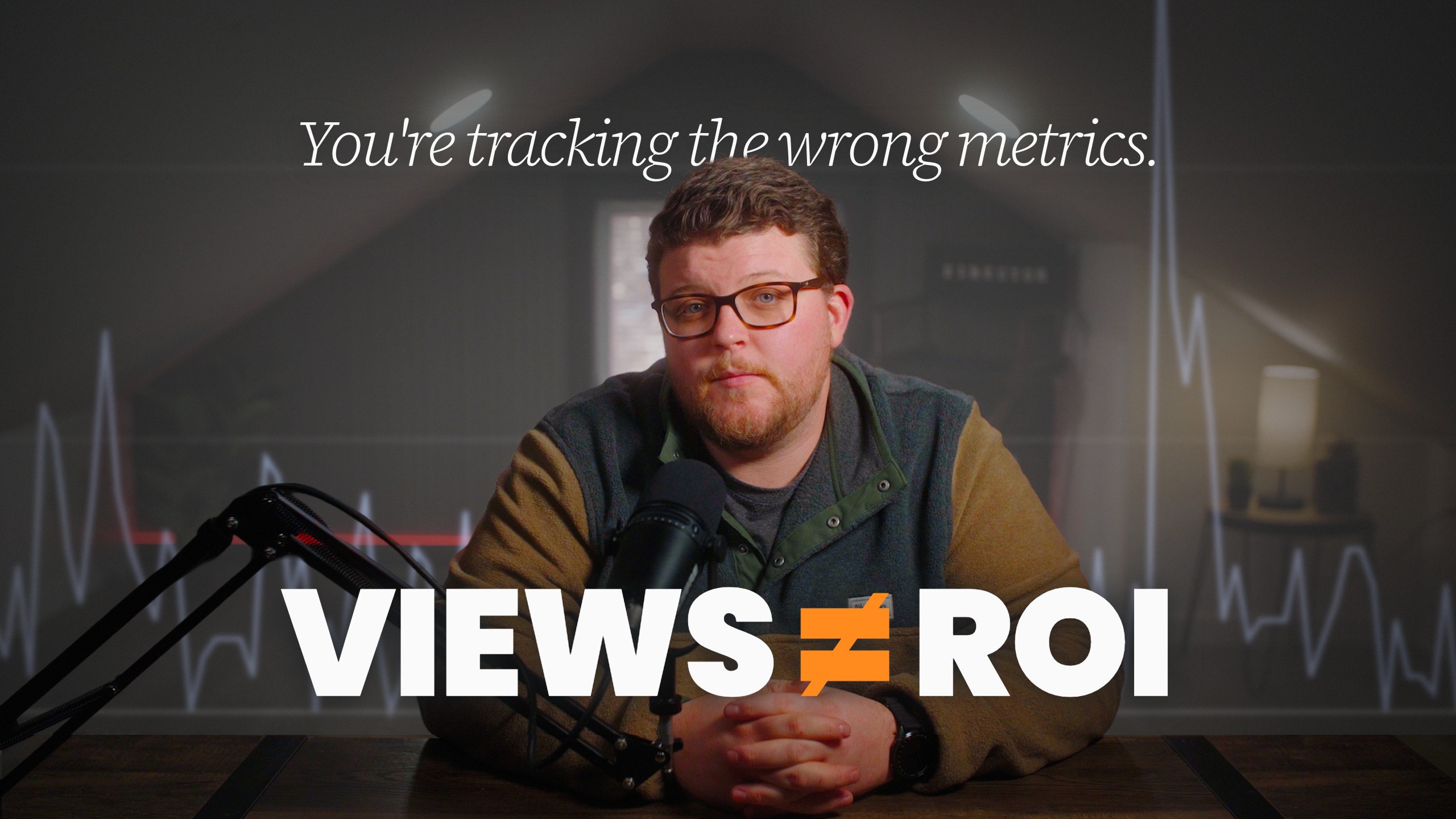 Brandon Hardy beside a crossed-out view count and a list of video intent signals to track instead.