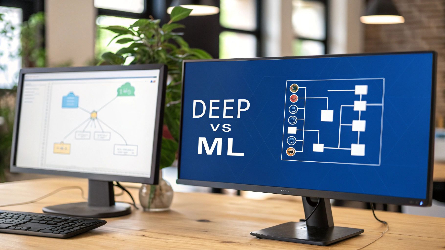 Deep learning vs machine learning explained. Discover when to use each, their core differences, and how to choose the right approach for your project.