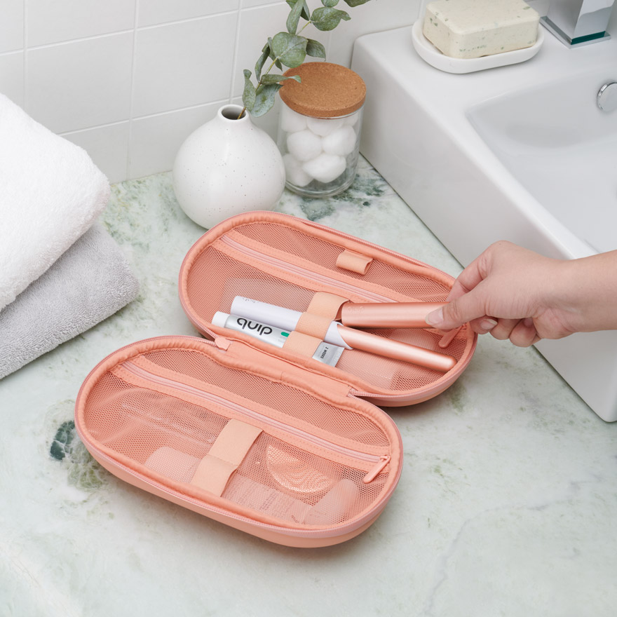 travel bag for toothbrush and toothpaste