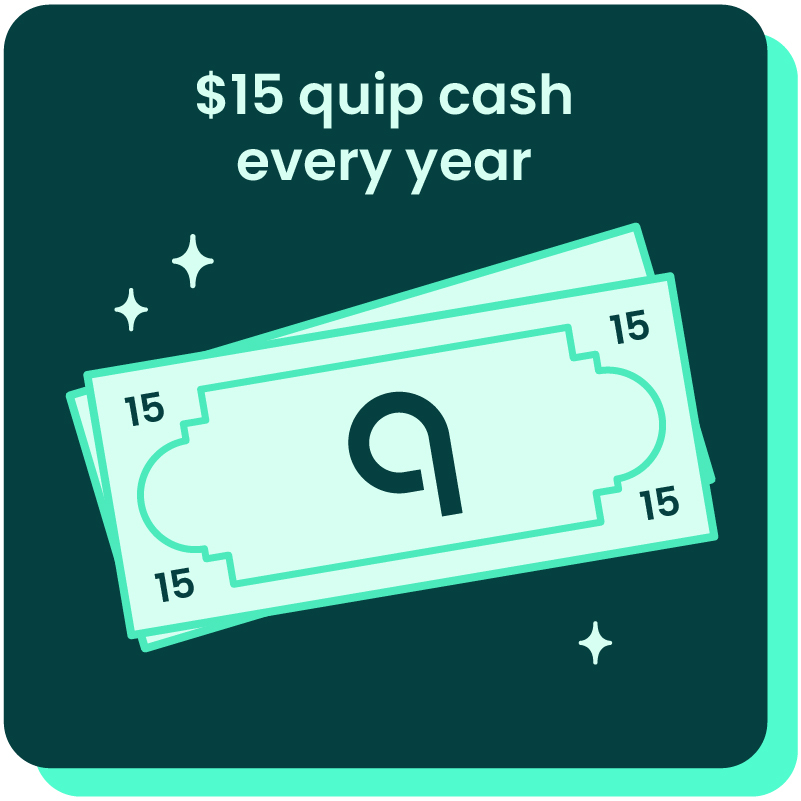 quip+, quip plus, membership, beat, quip cash