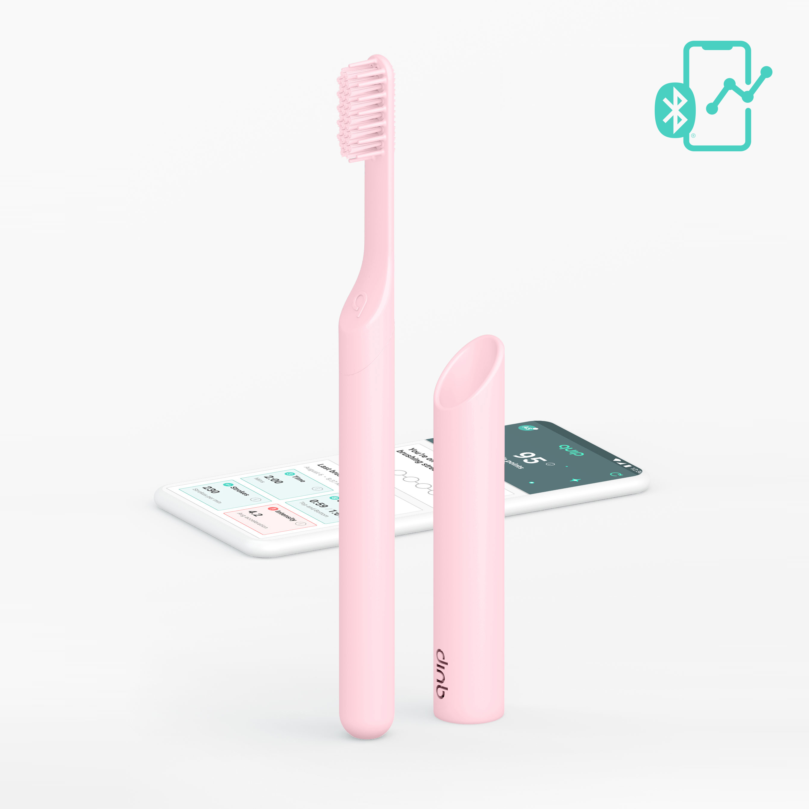 Pink Electric Toothbrush Kit