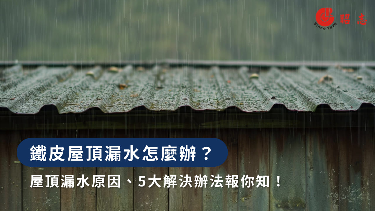 鐵皮屋頂漏水怎麼辦?屋頂漏水原因、5大解決辦法報你知!
