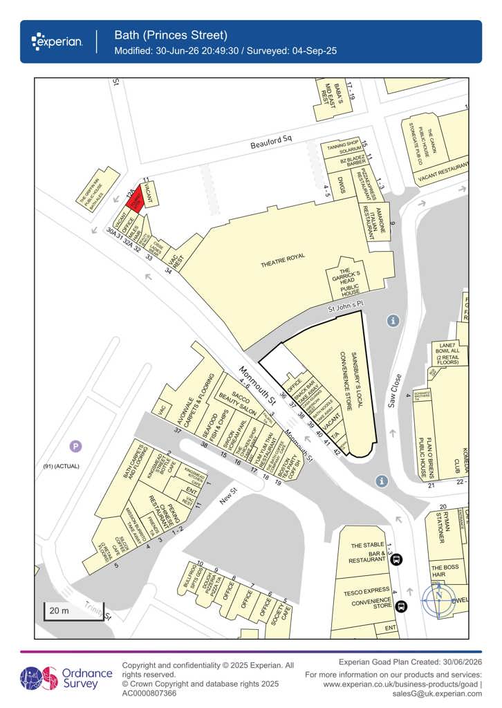 235 Sq Ft, Princes Street, Bath, BA1 - Available, Image 1