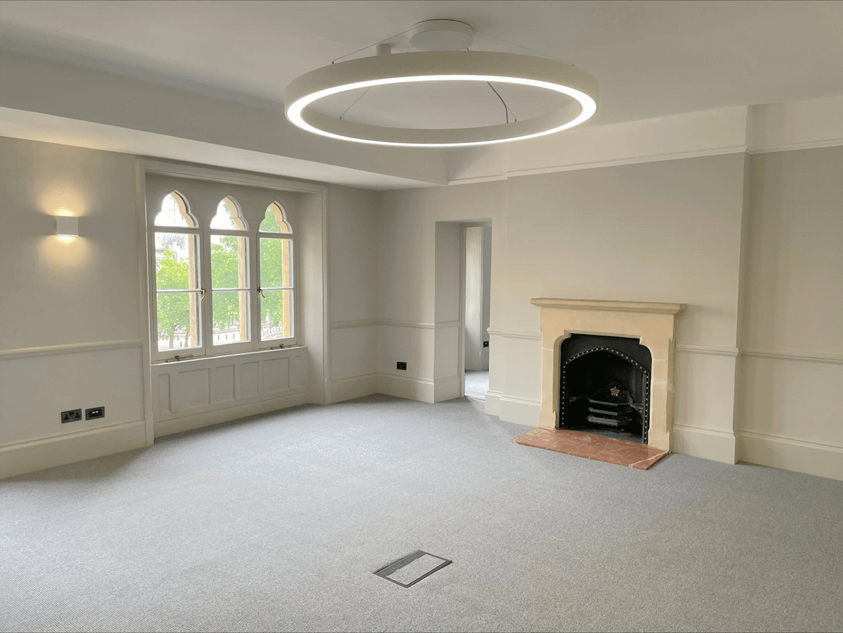 Interior of iconic grade II listed building, 5-8 The Sanctuary