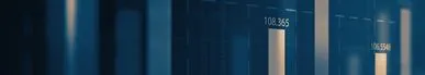 A close-up view of blue-toned vertical bar charts with numerical labels, creating an abstract financial or data‑analytics visual.
