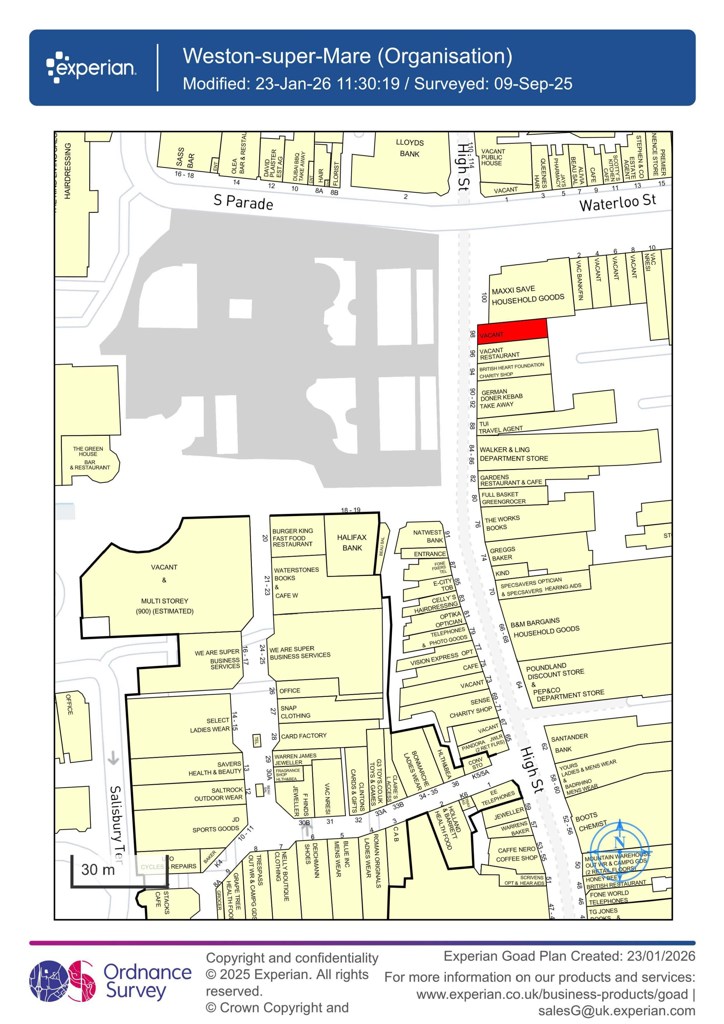 89.15 Sq M, 98 High Street, Weston-super-Mare, BS23 - Available, Image 3