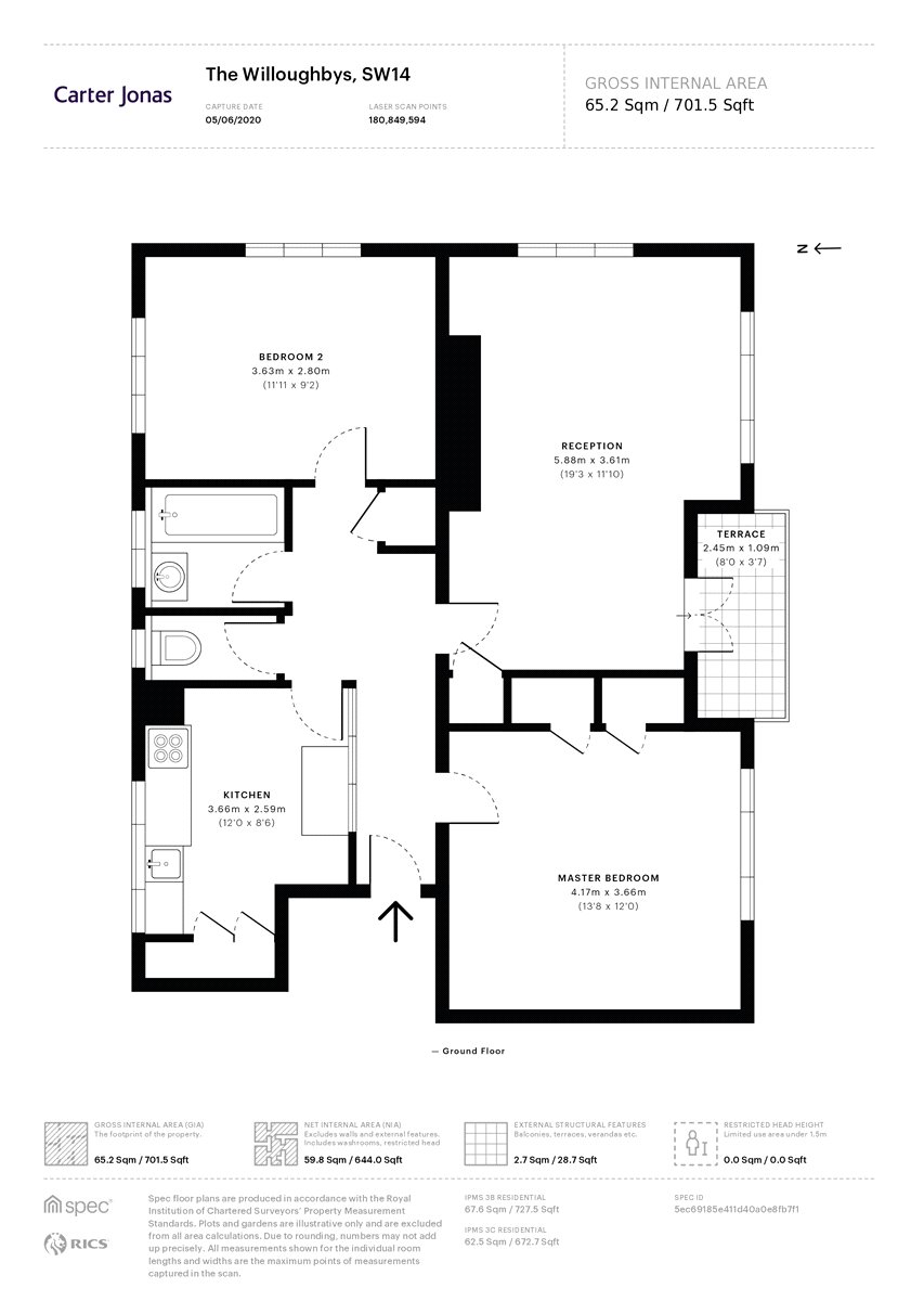2 bedroom Flat, The Willoughbys, London, SW14 - Let Agreed, Image 3