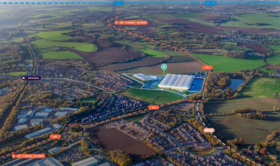 86500 to 463500 Sq Ft, Worksop Link 86 & Worksop Link 460, Worksop, S81 - Available