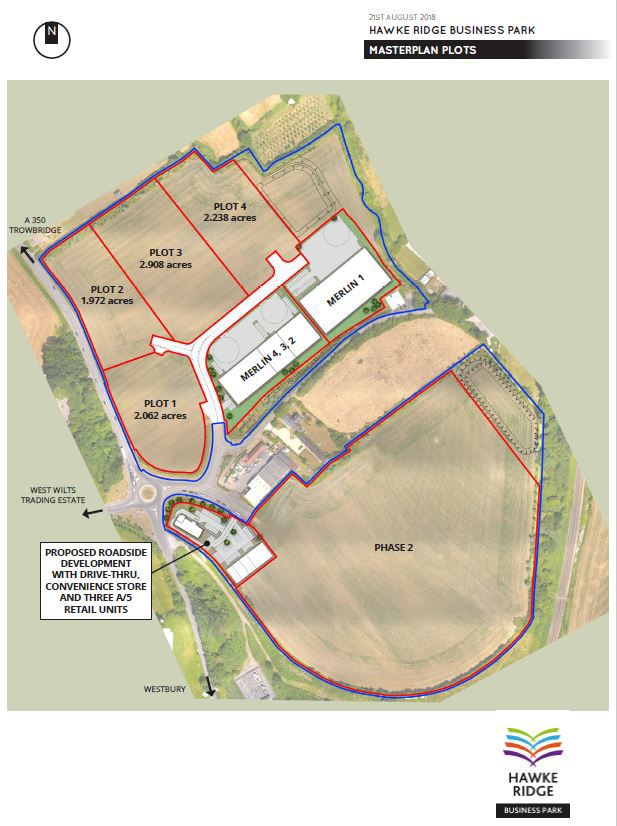 2 acres Development Land, Hawke Ridge Business Park, Westbury, BA13 - Available