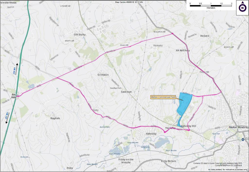 2.02 acres, Plot 1B - 15 Melton Commercial Park, Melton Mowbray, LE14 - Available, Image 1