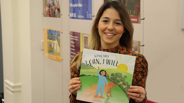 Esther with Book - DCMS