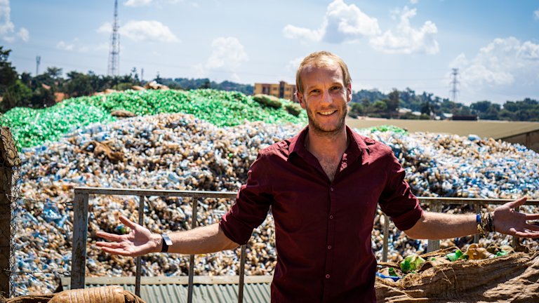 Andy B and Plastic Pile