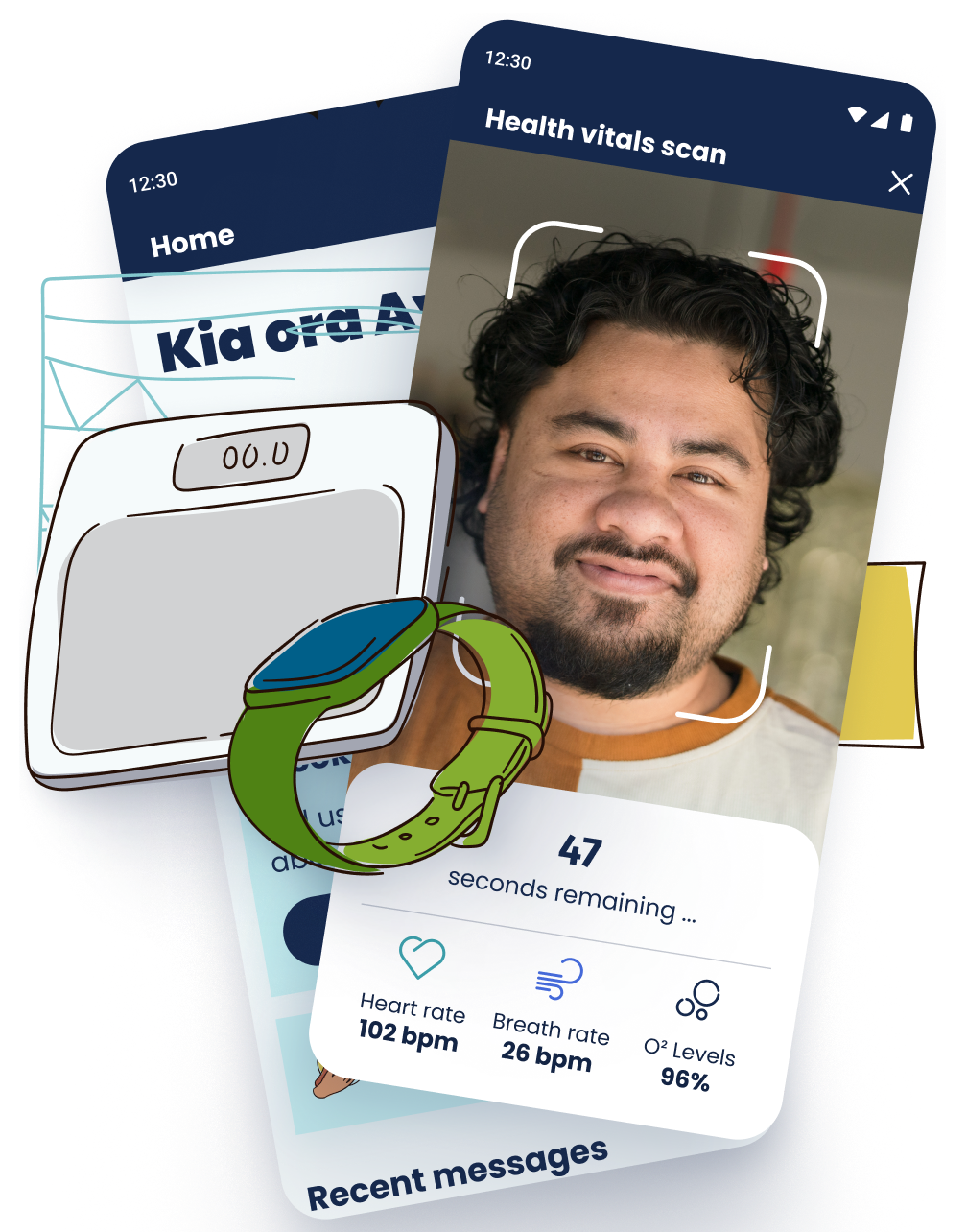 A remote patient
monitoring app