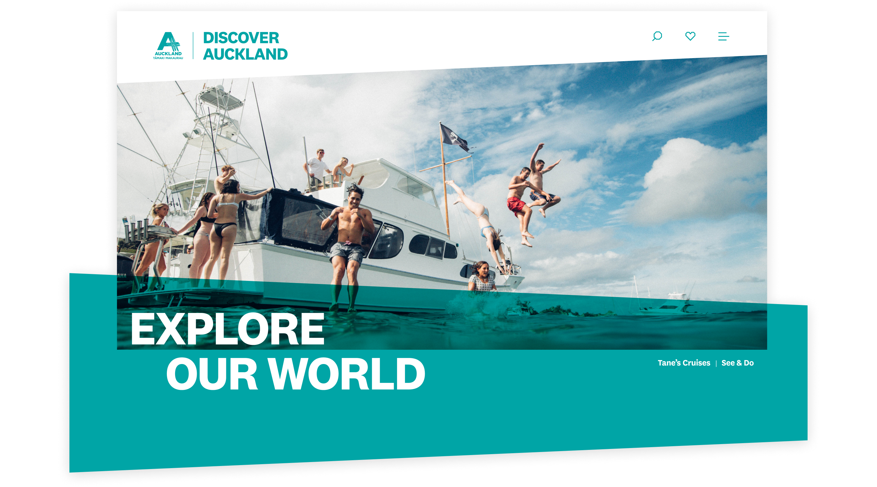 Discover Auckland website homepage
