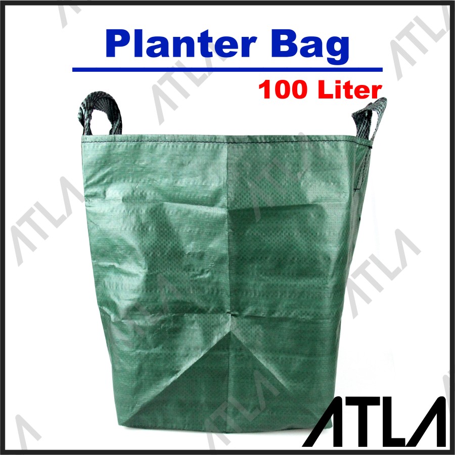 Planter Bag 100 Liter Hijau Pot Wadah Polybag Bibit Biji Benih Tanaman