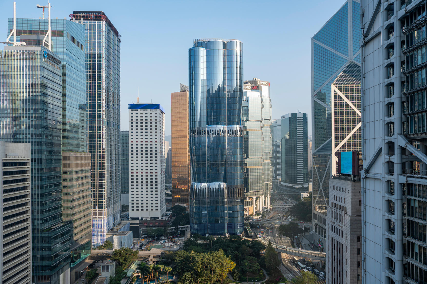 Photograph of The Henderson building, designed by Zaha Hadid Architects.