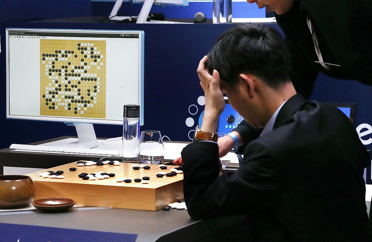 Lee Sedol and AlphaGo