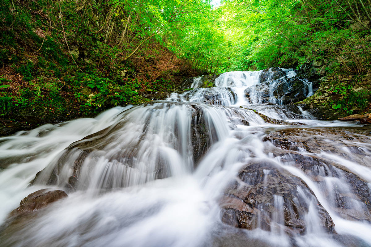 Asama Otaki and Uodome no Taki Waterfalls