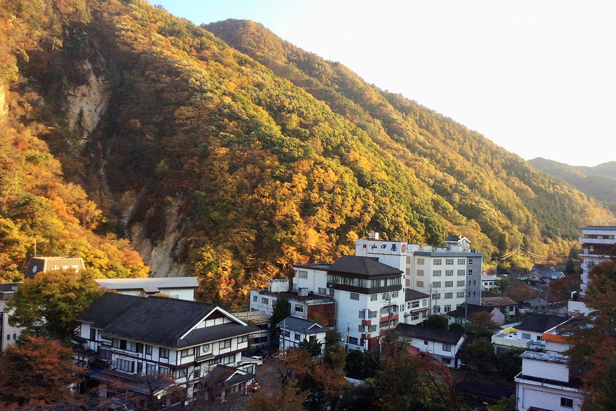 Autumn Leaves at Oigami Onsen